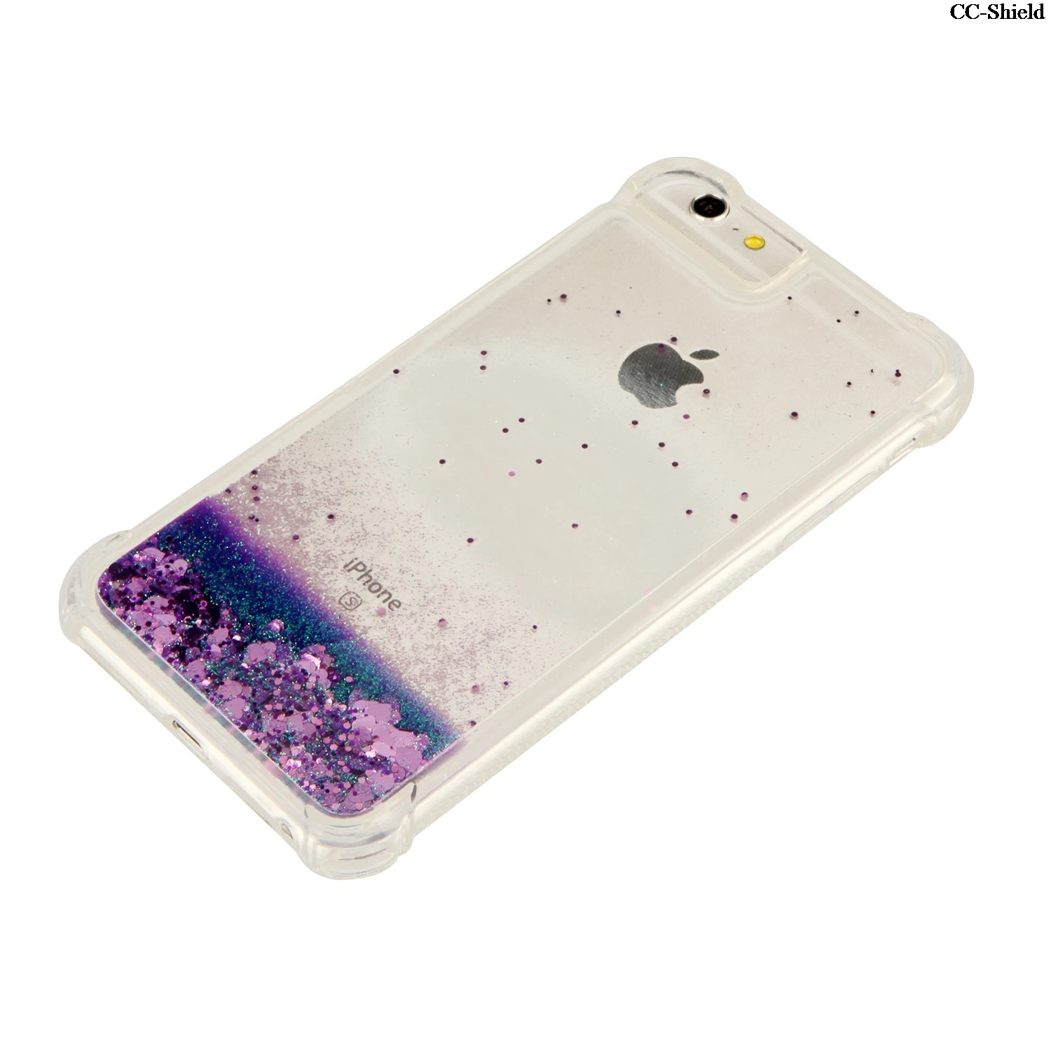 Чехол из ТПУ для Apple iPhone 6 6S 4 7 дюйма с динамическим потоком жидкая вспышка