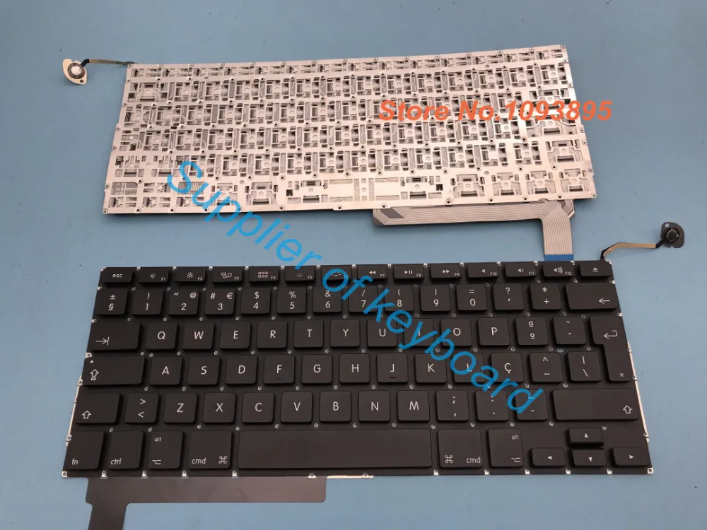 Новая португальская клавиатура для Apple Macbook Pro 15 дюймов A1286 MC026 MC371 2009-2012 года |