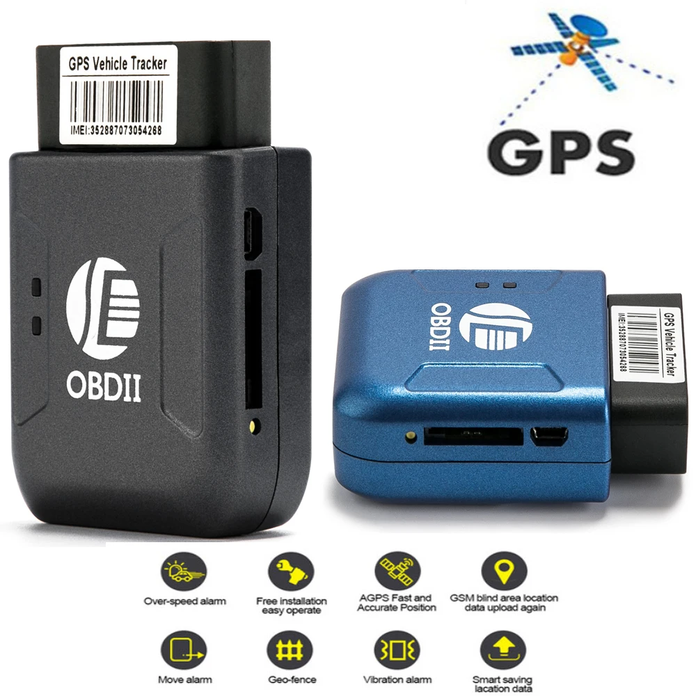 Новый gps TK206 OBD 2 реальное время GSM квад Анти-кражи вибрации сигнализации GPRS мини-gprs
