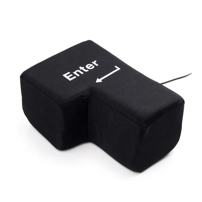Новый дизайн черный супер большой USB клавиша с мягкой губкой Офисная Рабочая