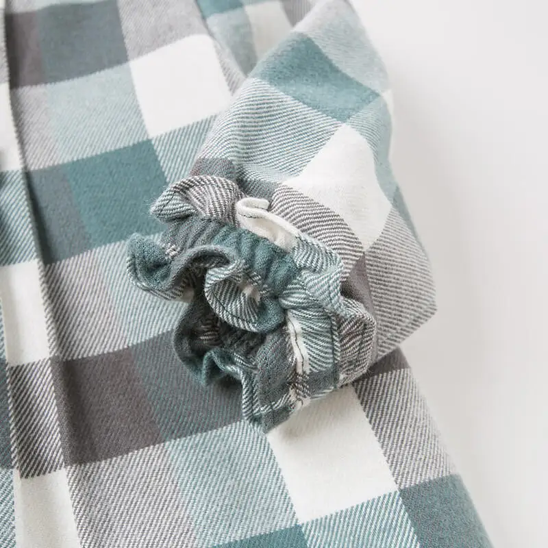 Платье в клеточку для маленьких девочек модное осеннее платье вечеринки на день