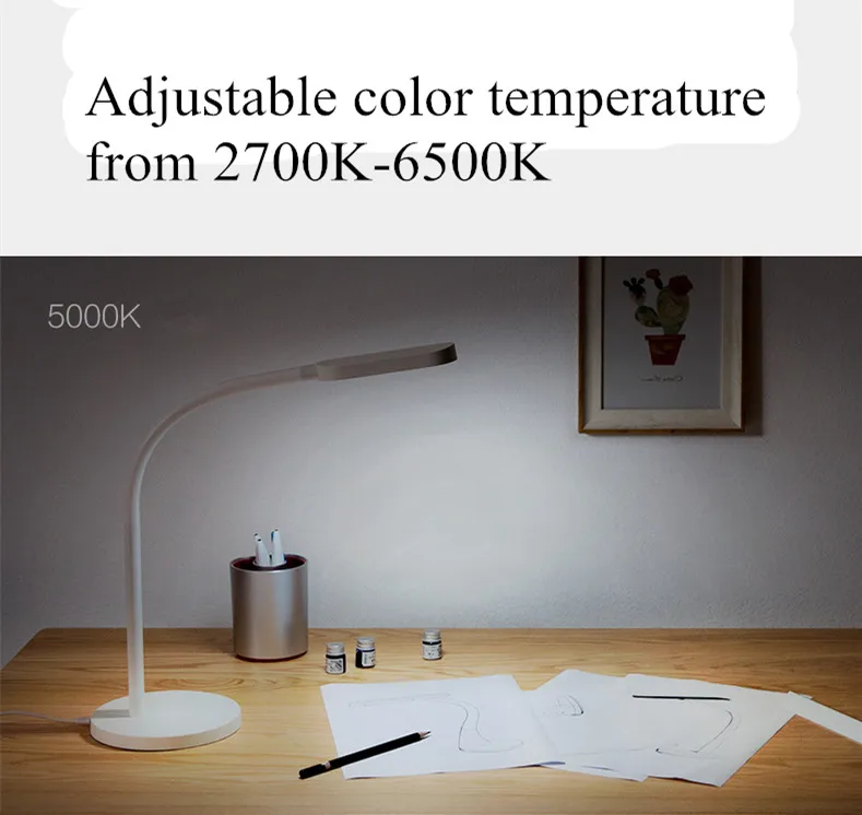 Светодиодный Настольный светильник xiaomi Yeelight mi jia, умные настольные лампы, не поддерживает приложение mi home для xiaomi, комплект для умного дома