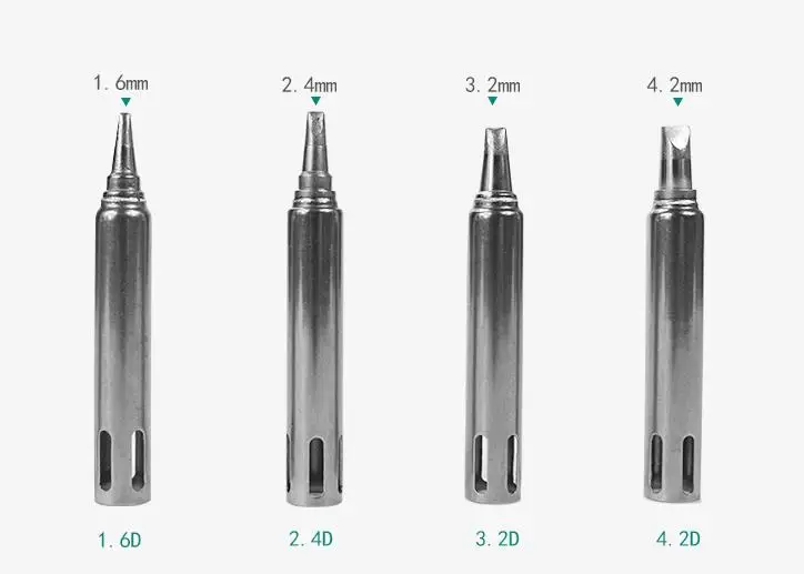 1.6D 2.4D 3.2D 4.2D 200G-k железная головка, используется для быстрой 3202 паяльной станции железная головка, сварочные наконечники - Цвет: 1.6D 2.4D 3.2D 4.2D