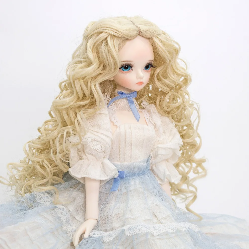 Горячая продажа длинные вьющиеся волосы парик для 1/3 1/4 1/6 BJD SD LUTS куклы