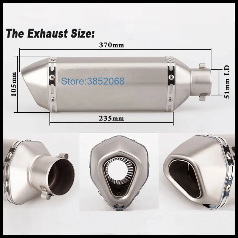 MT-07 полная выхлопная система мотоцикла Akrapovic глушитель Escape Tail slip on MT07 для Yamaha MT07 FZ07- XSR700