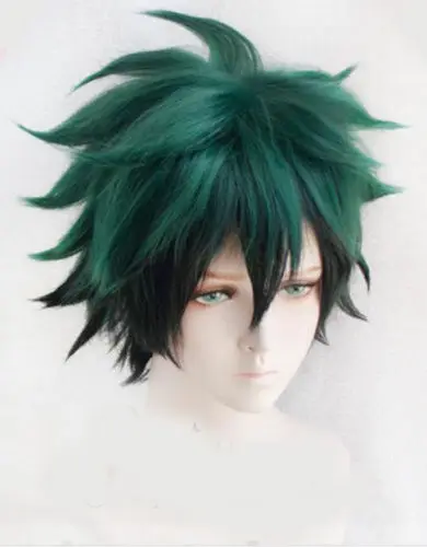My Hero Academy Izuku Midoriya зеленый парик для косплея синтетические волосы реквизит