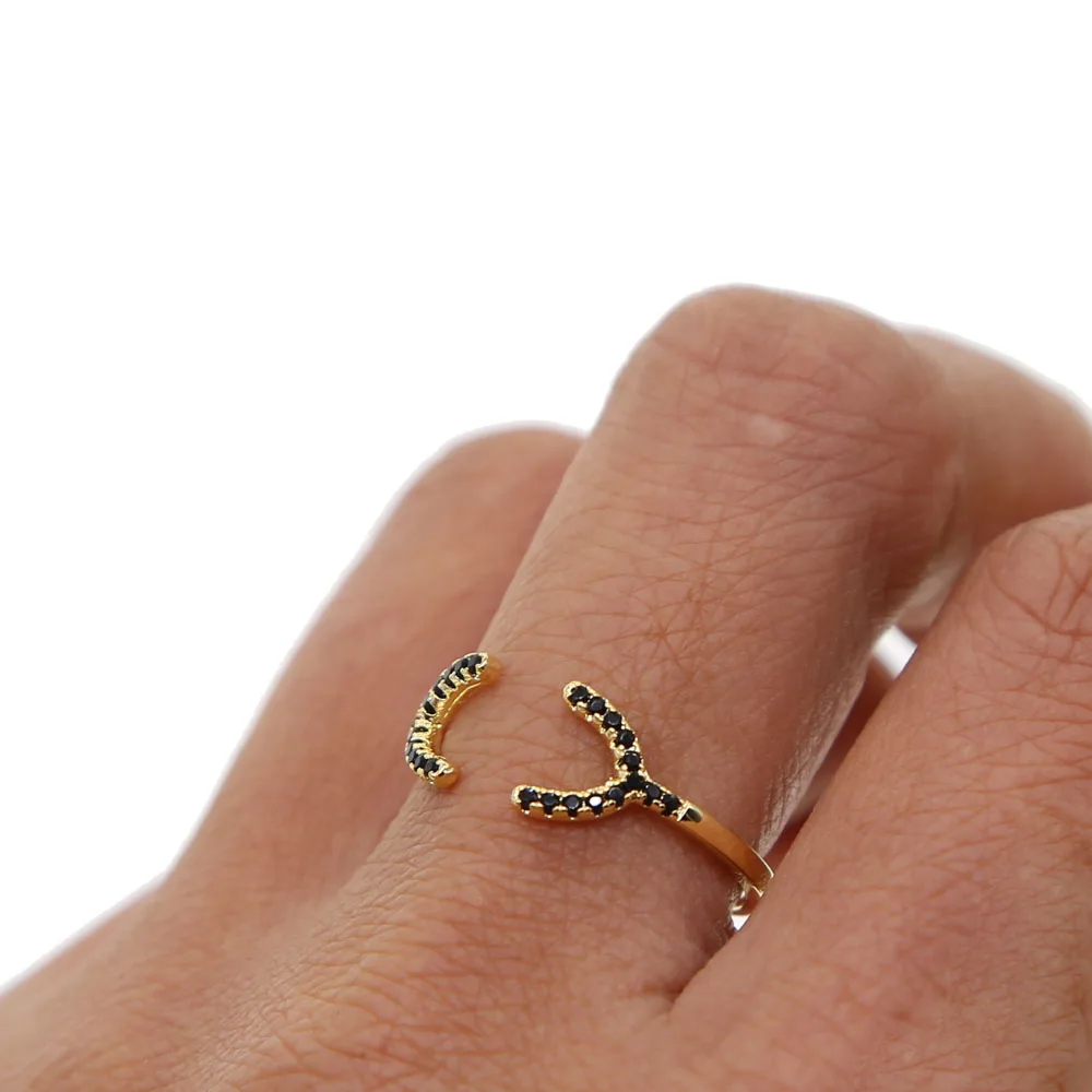 Топ Мода 2020 реальные дешевые Изящные Ювелирные изделия Anillos двойное регулируемое