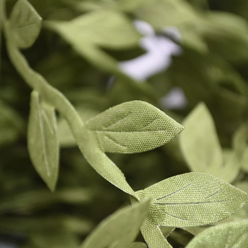 20 метров шелковые листья ротанга зеленые Искусственные DIY венок гирлянда для