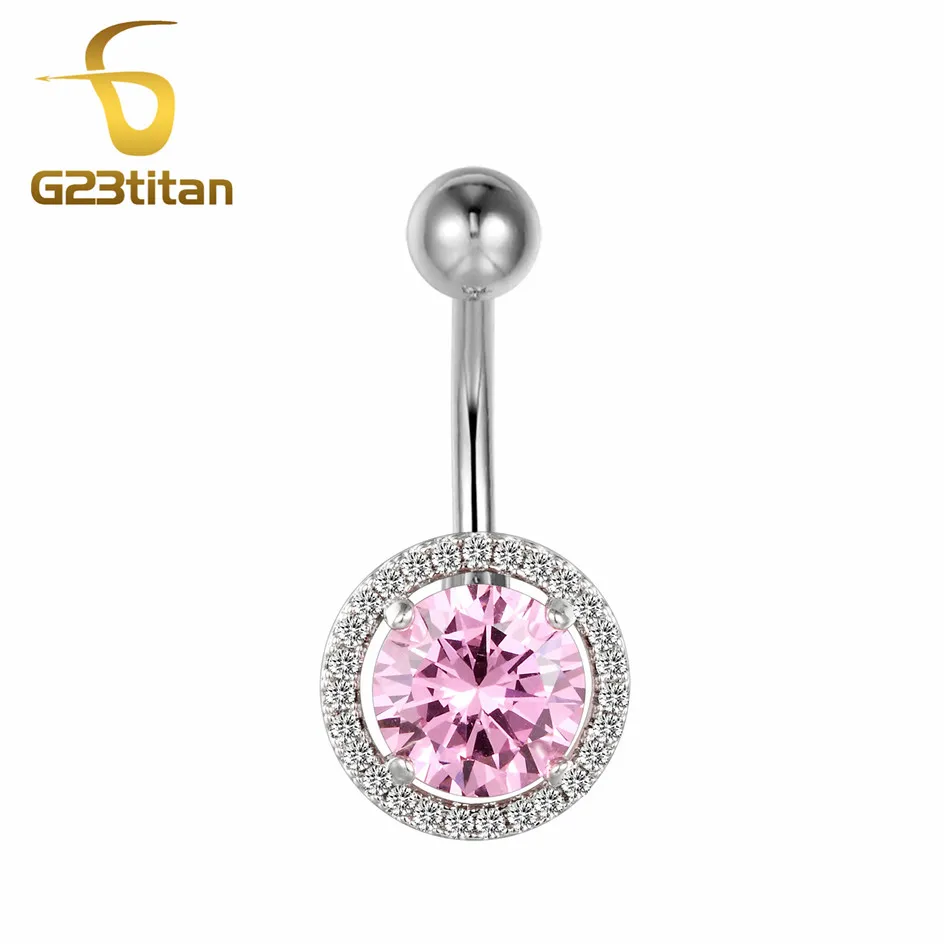 Piercing Jewelry G23titan Сексуальные Серебряные болтающиеся пупка Кольца хирургические титановые Стразы ювелирные изделия для тела Пирсинг пупка Ombelico - Окраска металла: Piercing Jewelry