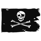 Флаг пиратский Yehoy с изображением старшего разбитого Джелли Роджера черепа Креста костей