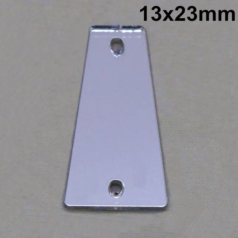 A15-13x23 Акриловые зеркальные Стразы для самостоятельного шитья с плоской задней поверхностью, акриловые зеркальные Стразы с отверстиями для шитья - Цвет: A15-13x23