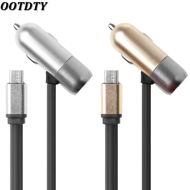 Зарядное устройство OOTDTY Micro USB 5 в 3.1A зарядное для автомобиля с кабелем Samsung LG HTC