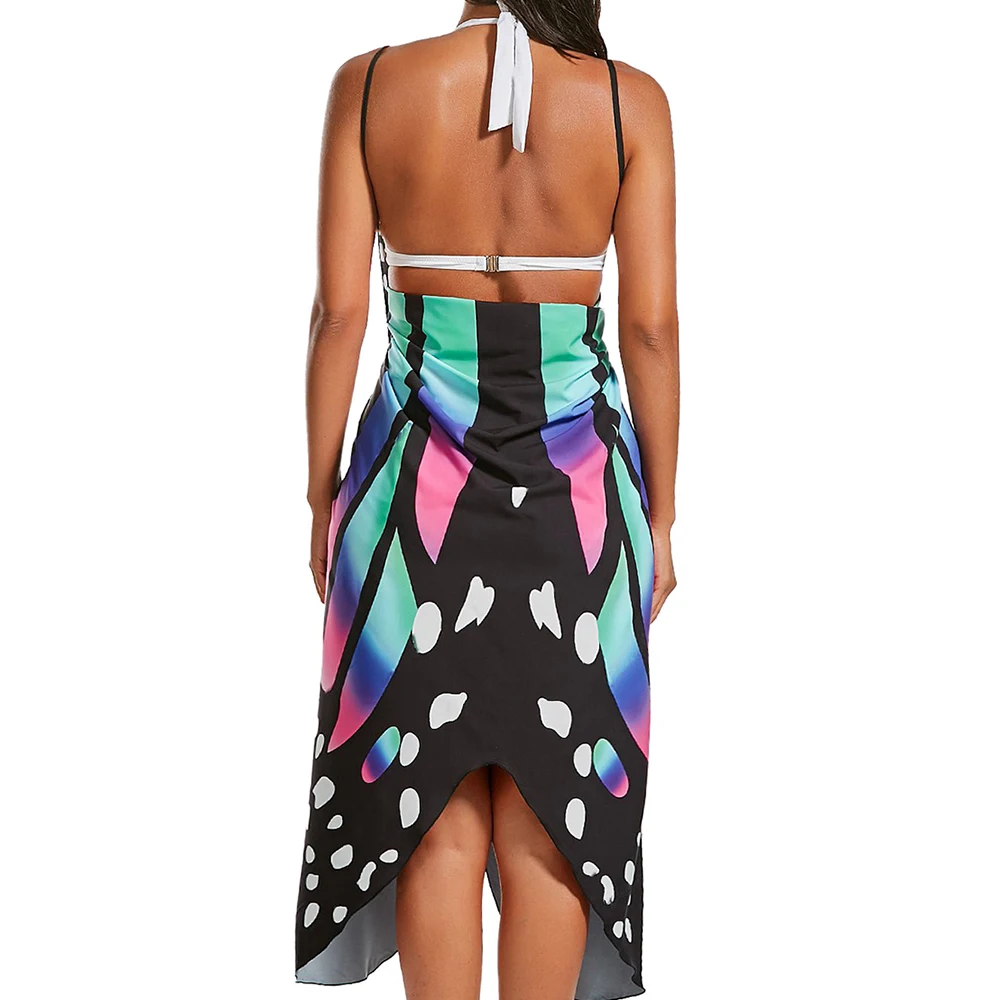 Бабочка мульти одежда Boho Сексуальный женский пляжный костюм косплей Лето Новые