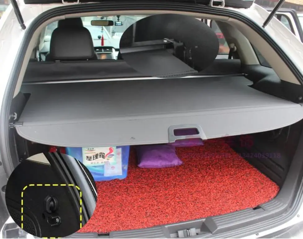 

For Ford Edge 2009-2014 Manual Switch Tail Door Rear Trunk Cargo Cover Security Shield Screen shade High Qualit Car Accessories