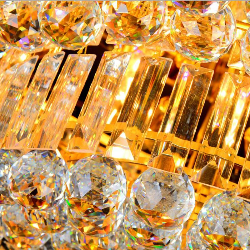 Современный светодиодный хрустальный светильник для гостиной круглая