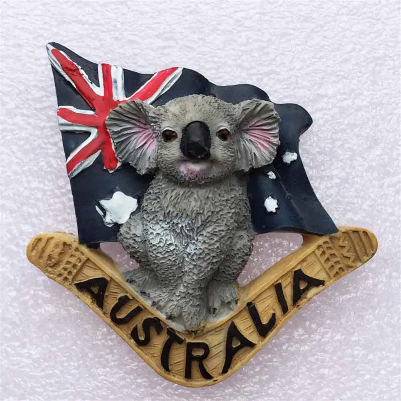 Австралийская Милая наклейка на холодильник Koala креативный ландшафт магниты