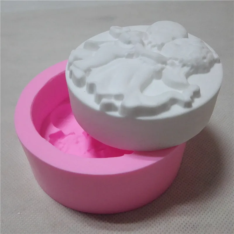 Отличная форма для детских танцев силиконовая сделай сам мыла круглая Красивая