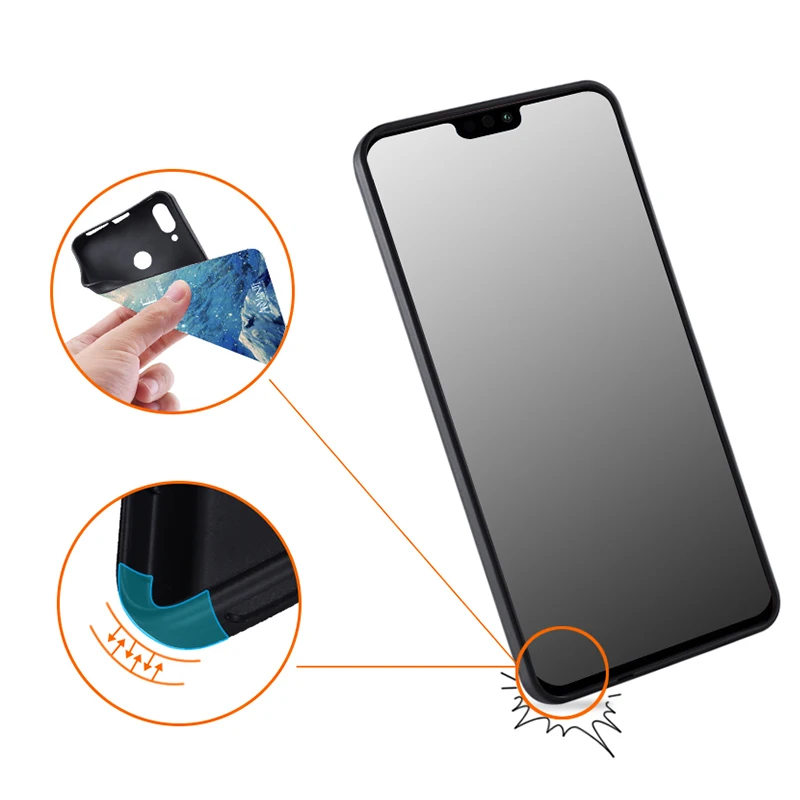 Чехол для Huawei honor 8x чехол Capa huawei Funda TPU силиконовый милый |
