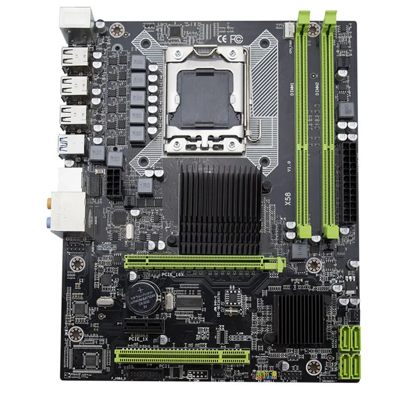 PPYY NEW X58 Lga 1366 Поддержка материнской платы для серверной памяти REG ECC и процессора