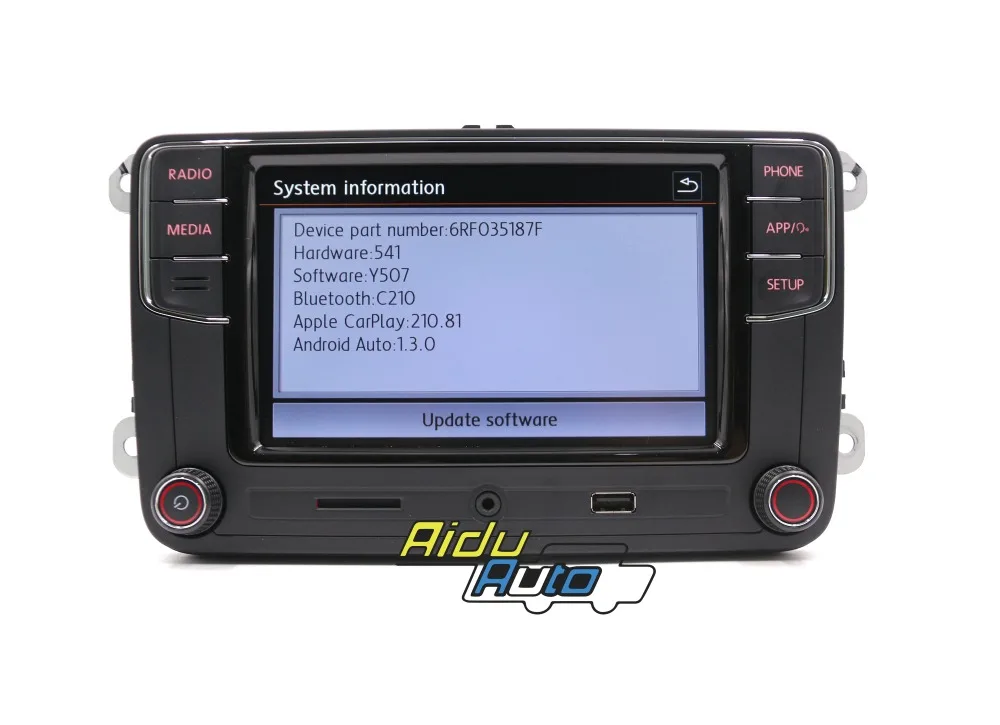 Carplay Android Авто R340G RCD330G Плюс Радио для VW Tiguan Golf 5 6 MK5 MK6 Passat Polo 6RF 035 187 F/E