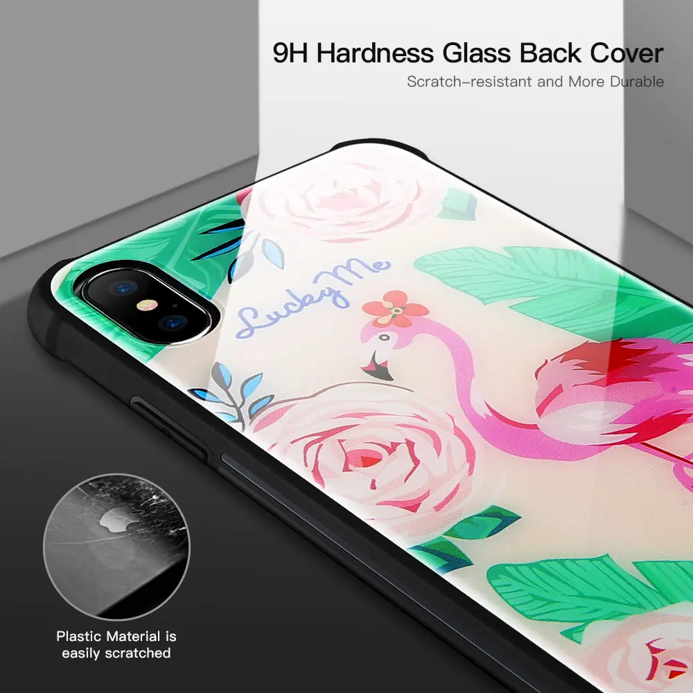 KISSCASE Сова узорчатый чехол для телефона iPhone X жесткая задняя крышка силиконовый