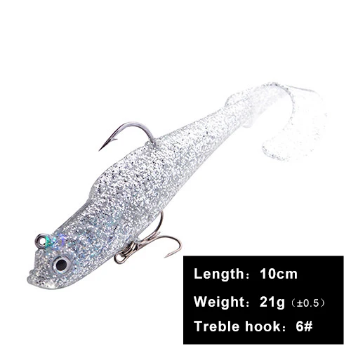 065 10cm FISHKING 1 шт. 8/10 см приманки мягкие приманки с 3D глаза тройными крючками приманки stackle мягкие приманки для приманки тройные Крючки и рыболовные принадлежности - Цвет: 065 10cm