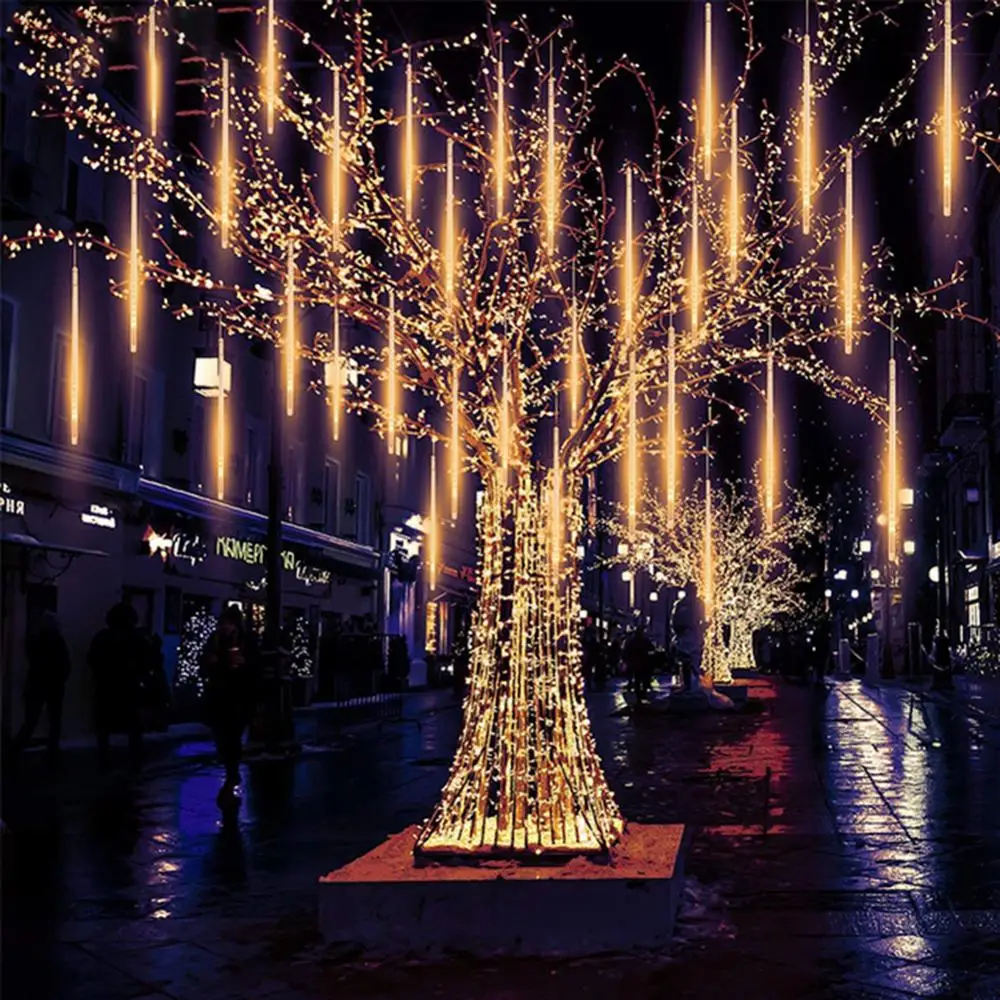 30 см LED Метеоритный Дождь трубка гирлянда Рождественская елка Luces Navidad