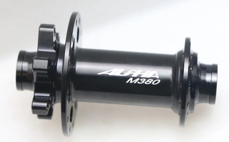 Alpha 380 dati 15 мм DH дисковый передний концентратор 24/28/32H BLACK130g|front hub|disc hubfront hub 15mm |