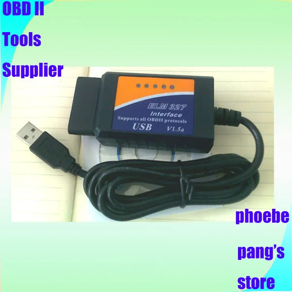 DHL EMS быстрая доставка высокое качество OBDII OBD2 OBD II 2 ELM327 ELM 327 USB интерфейс 100 шт.