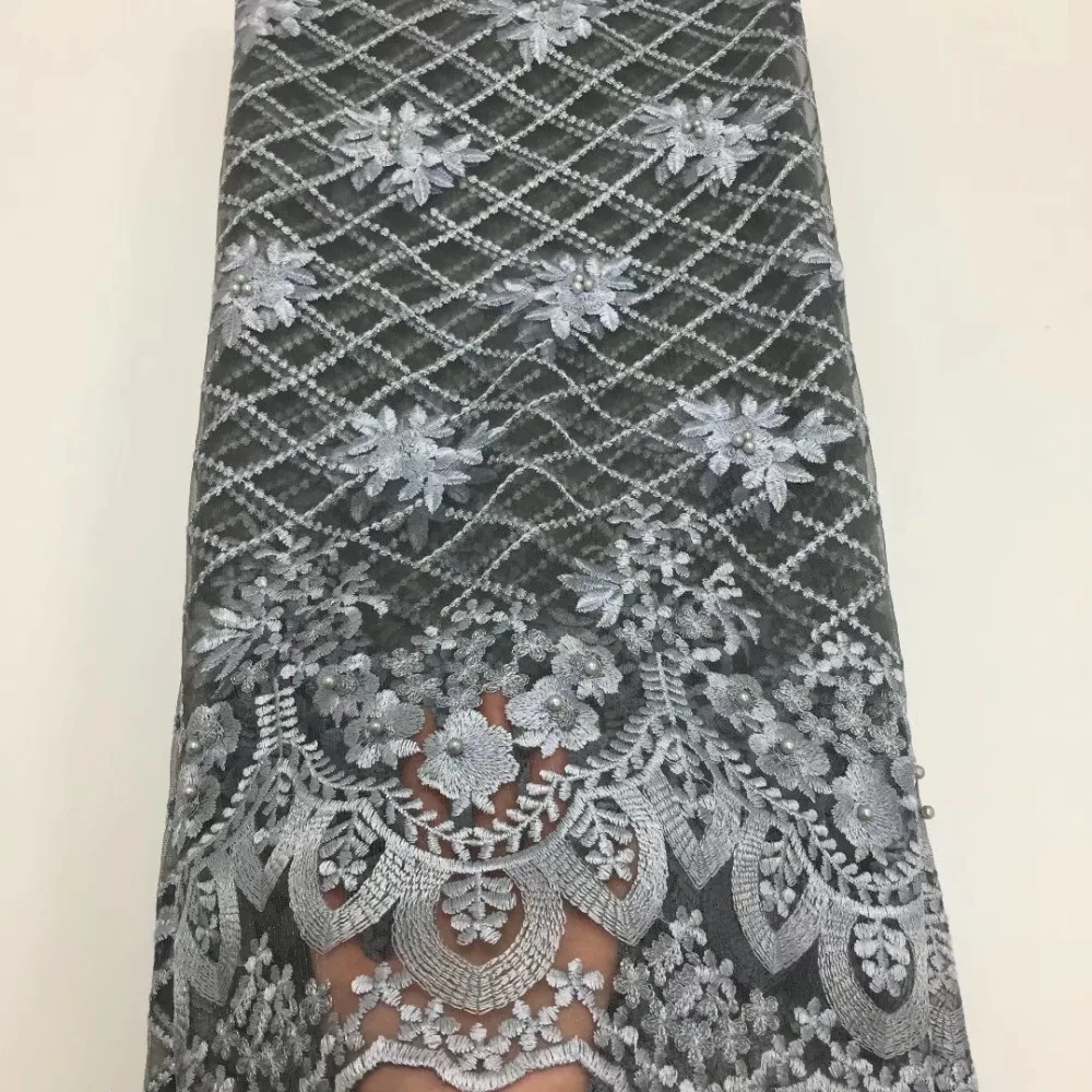 bule African Tulle Lace Fabric High Quality Net French For Nigerian Wedding Party | Дом и сад