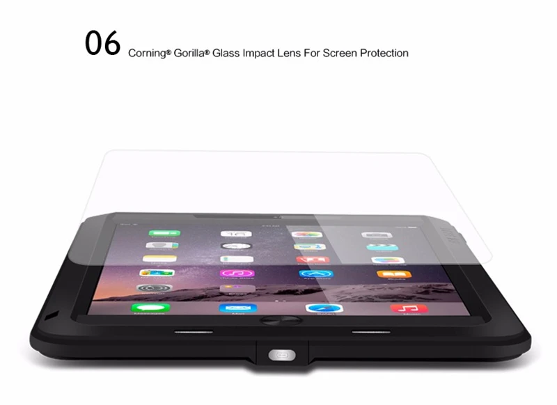 Чехол Love Mei для iPad Air 1 2, Алюминиевый противоударный чехол для iPad Air 2 1, жесткий водонепроницаемый чехол для iPad Air 1 2