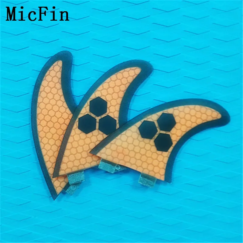 M-G5 Micfin quillas surf вафельная fcs плавники стекловолокна досок для серфинга плавники три ребра размер M-G5