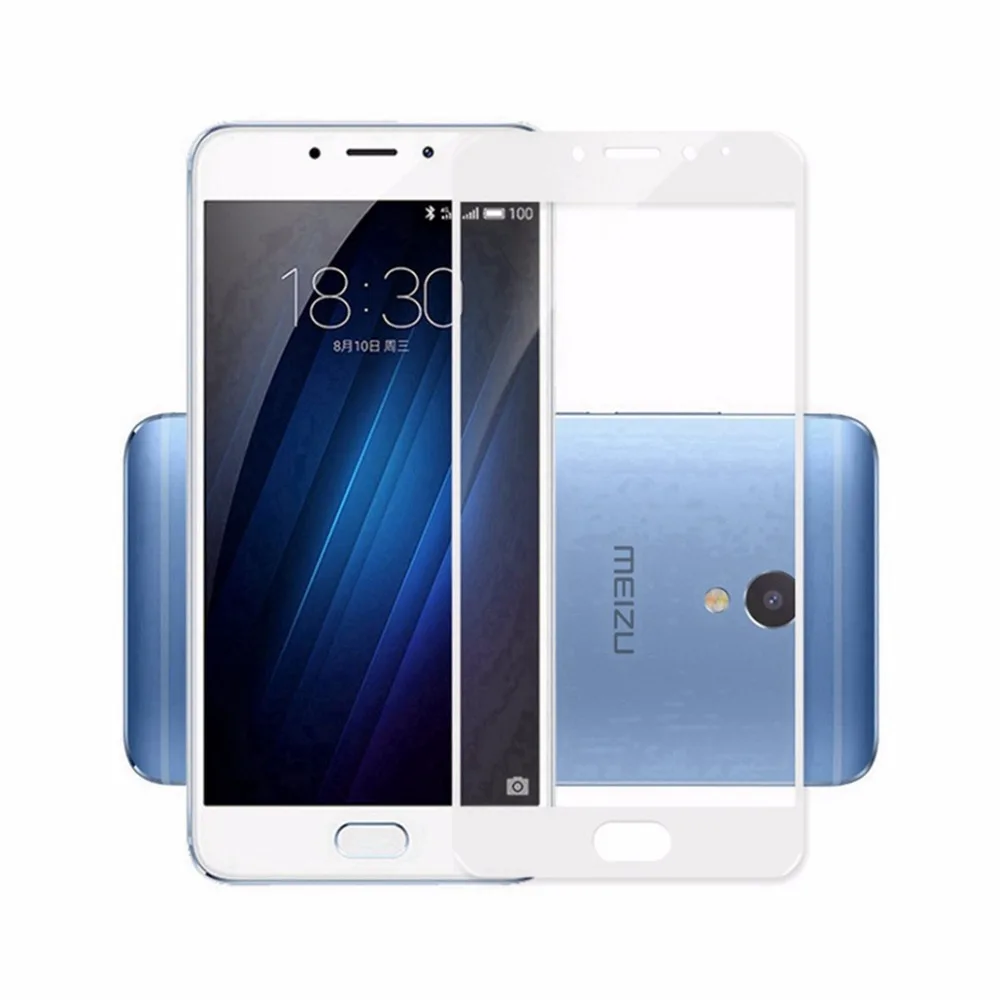 Закаленное стекло для Meizu M5c защитная пленка экрана A5 цветное Полноразмерное / Meilan