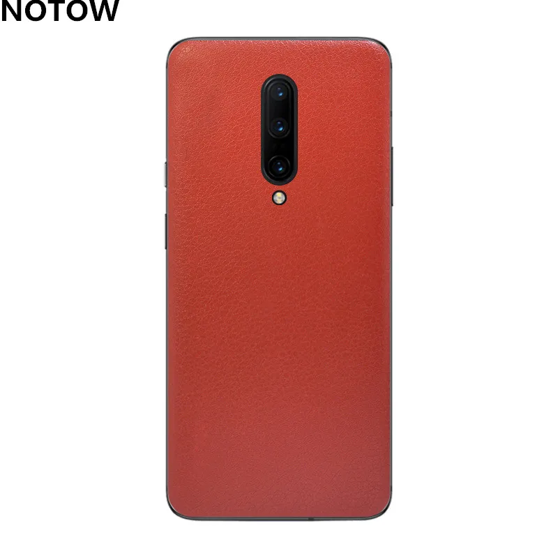 NOTOW Fashion leather PVC Sticker Wrap Skin Mobile Back Paste Protective Film case For oneplus 7T/7Tpro/7/7pro/6/6T | Мобильные