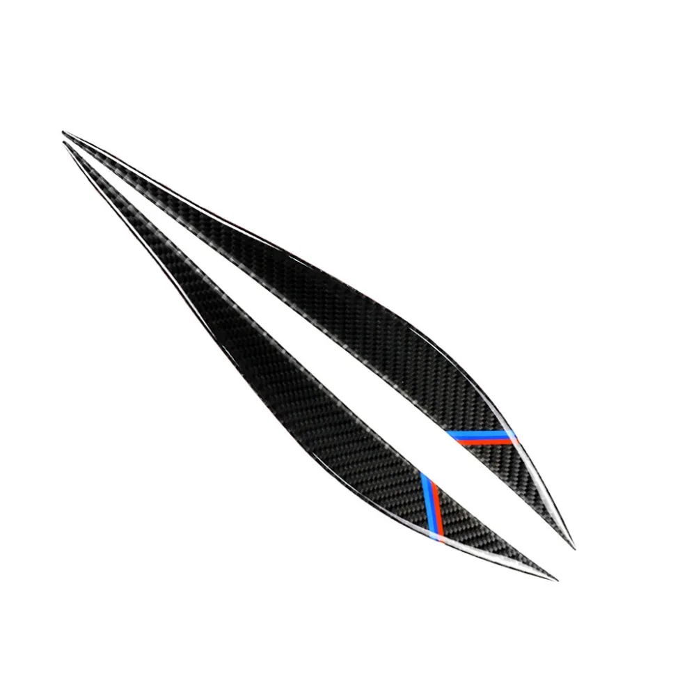 RRX Headlights Eyebrows Eyelids carbon fiber for BMW F30 320i 325i 316i Front Headlamp 3 series Accessories car sticker | Автомобили и
