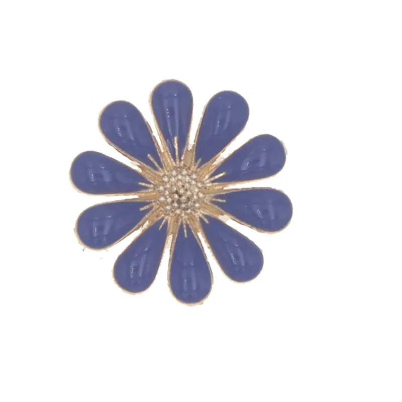 Royal blue button 18 мм плоские пуговицы для рукоделия, аксессуары для домашнего декора ручной работы, Цветочная аппликация для рукоделия, декоративная кнопка Botones Decorativos - Цвет: Royal blue button