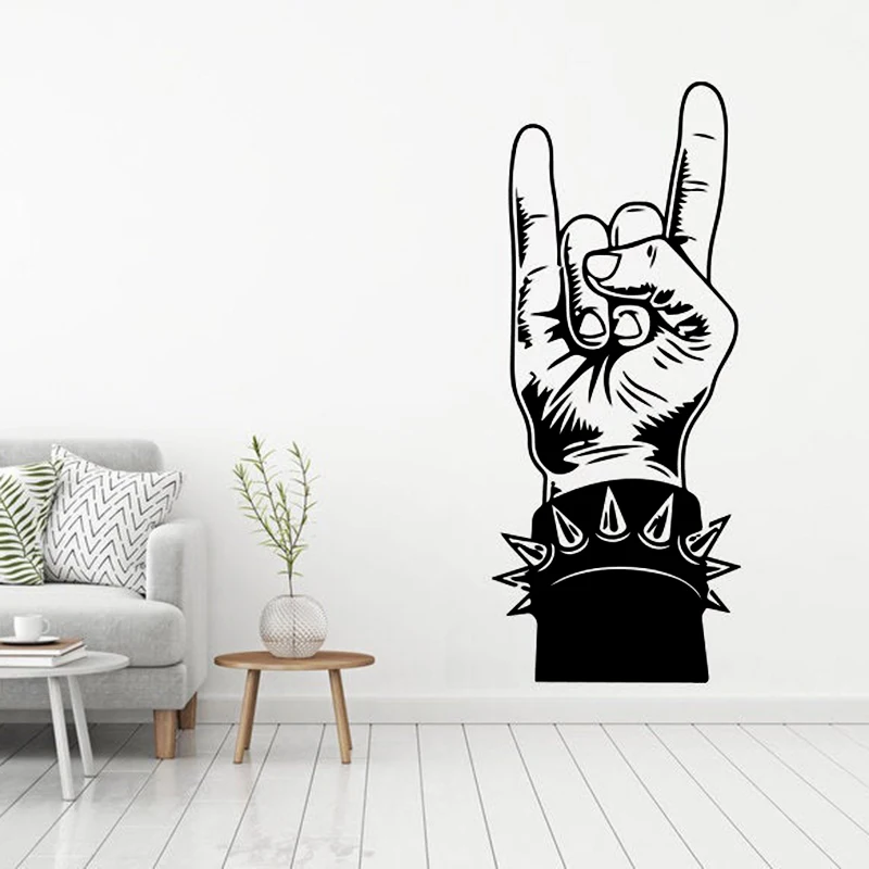 Ручная Наклейка на стену музыка фанаты наклейки для художественного декора