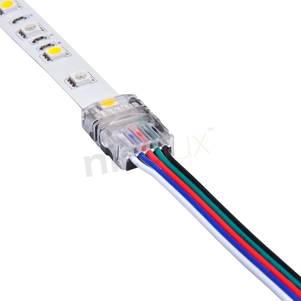 5 шт. 5Pin 12 мм Светодиодная лента проводной разъем для 5050 RGBW RGBY IP20 не