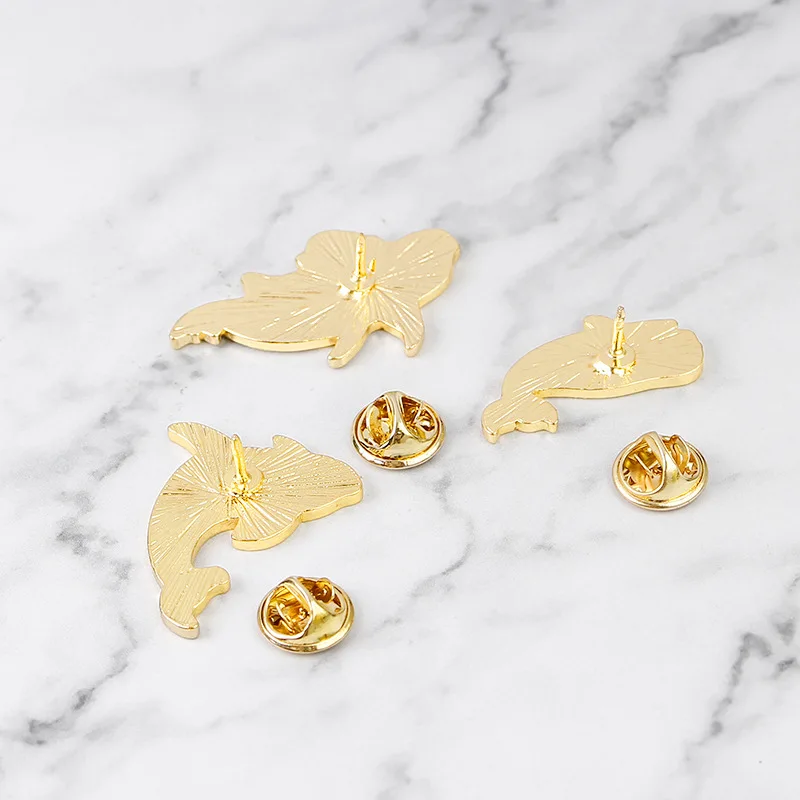 Женская/Мужская брошь с эмалью брошка в виде дельфина или Кита Ювелирное