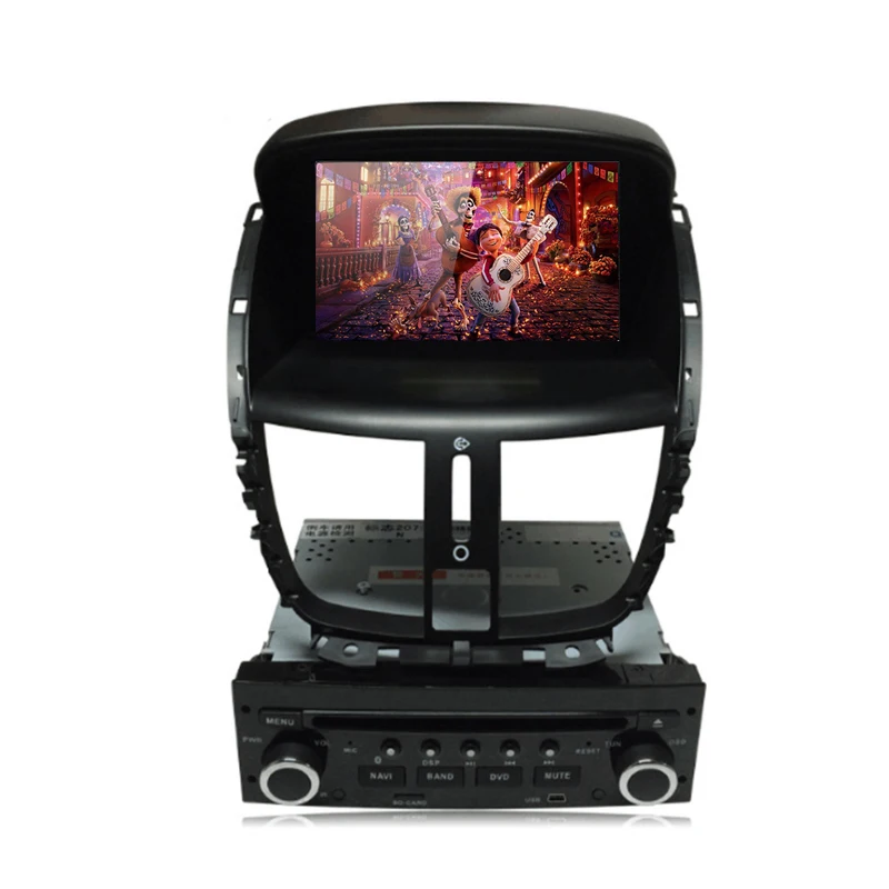 7 &quotAndroid 6 0 Автомобильный DVD стерео для peugeot 207 2014 2007 авто радио gps Навигация Аудио
