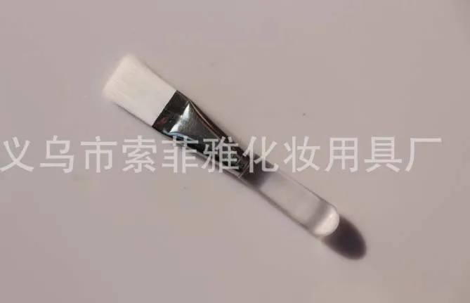 Круглый короткой ручкой щетки DIY кисти плоские прозрачные макияж одной щетки|brush