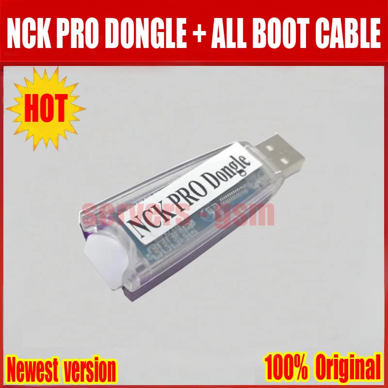 Новейший оригинальный NCK Pro Dongle Pro2 Dongl + кабель для полной загрузки (NCK DONGLE UMT 2 в 1)