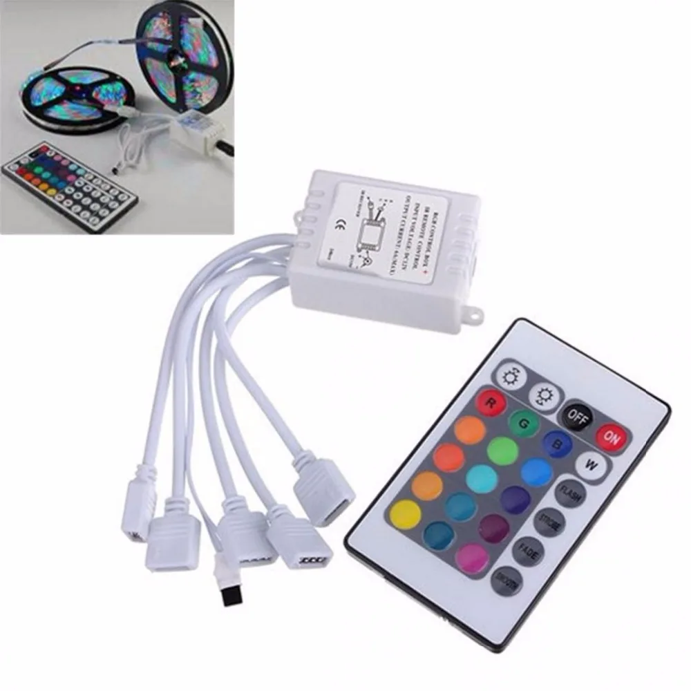 Популярный полезный 24 клавишный инфракрасный контроллер RGB Светодиодная лента