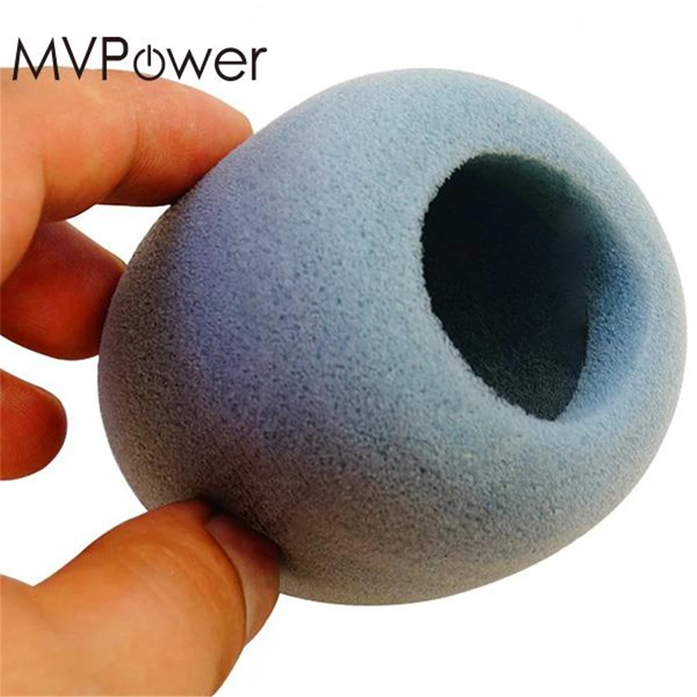 MVPower 10 шт./лот цветной ручной сценический микрофон, пенопласт, чехол для микрофона 2," x 2,3", 1 шт. в каждом цвете