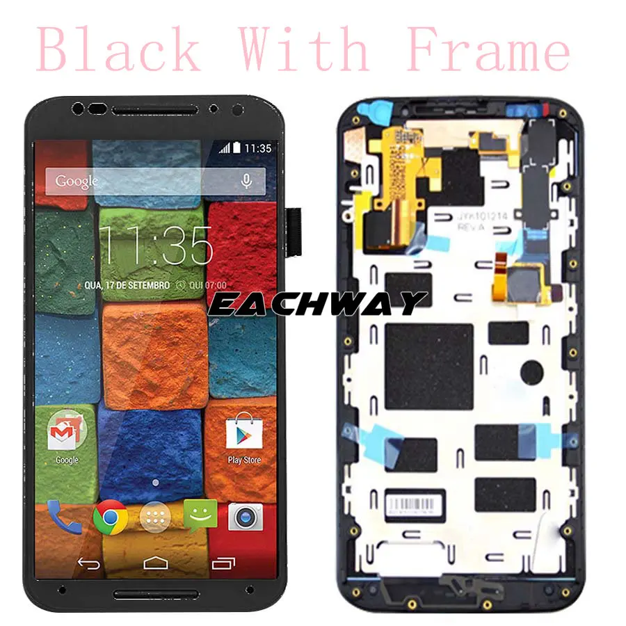 Для Motorola Moto X2 Дисплей 1920x1080 для ЖК-дисплей с Сенсорный экран оцифровать Xt1092 Xt1095