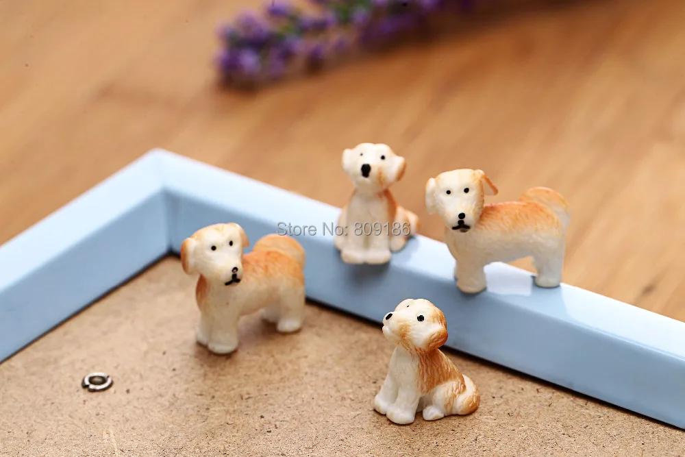 10 шт./компл. милые кавайные смоляные собаки 3 цвета на выбор Миньоны бонсай Сделай