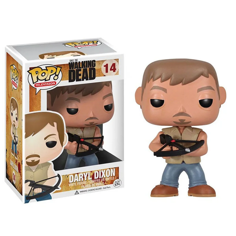 Funko pop WALKING DEAD& CARL DARYL DIXON HERSHEL GREENE MICHONNE фигурка Коллекция Модель игрушки для детей - Цвет: with box