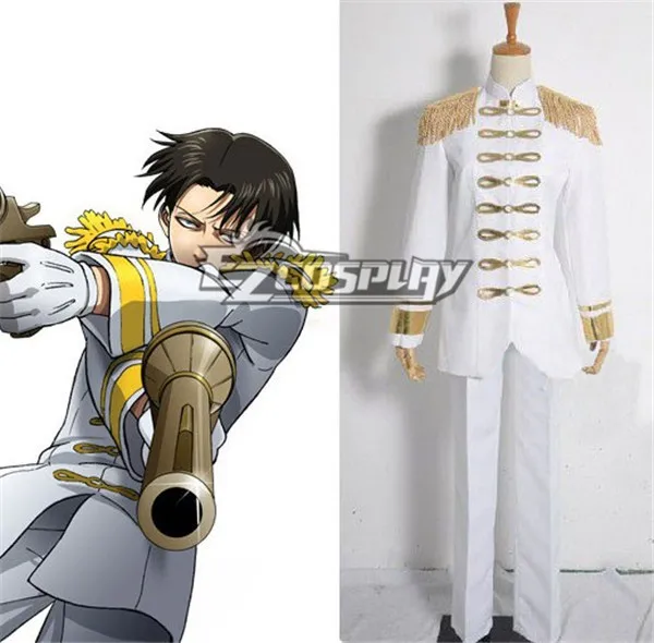 Униформа армейская атака на Титанов белая униформа в стиле милитари косплей