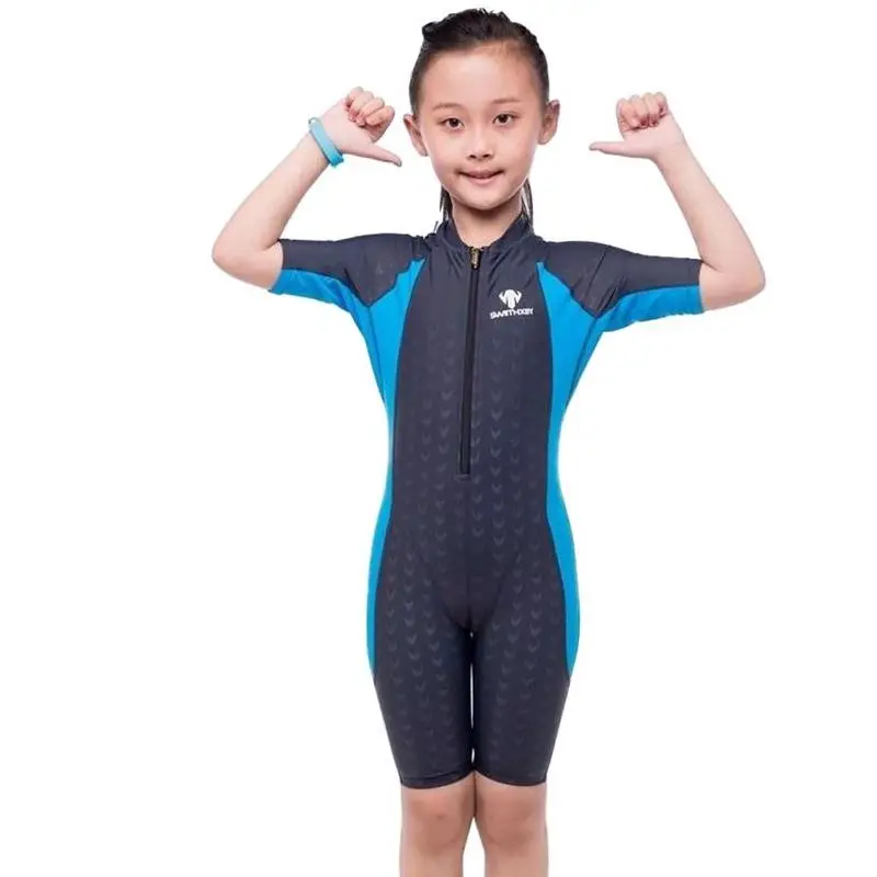 Купальный костюм для девочек женщин подростков одежда плавания Акула кожа