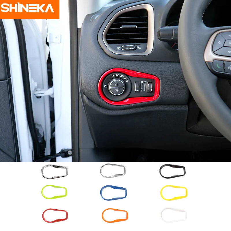 Декоративная накладка SHINEKA на фару автомобиля для Jeep Renegade 2016 2017 2018 2019|trim|trim cartrim